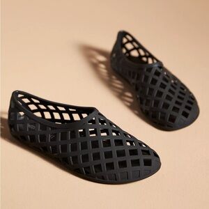 Jeffrey Campbell black jelly shoes